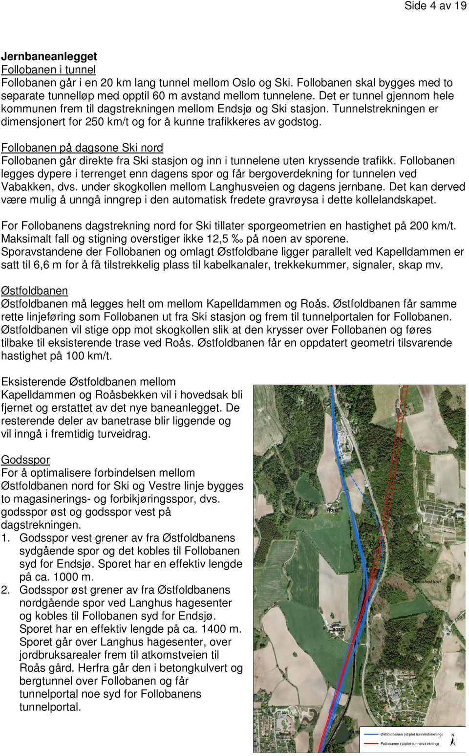 Follobanen på dagsone Ski nord Follobanen går direkte fra Ski stasjon og inn i tunnelene uten kryssende trafikk.