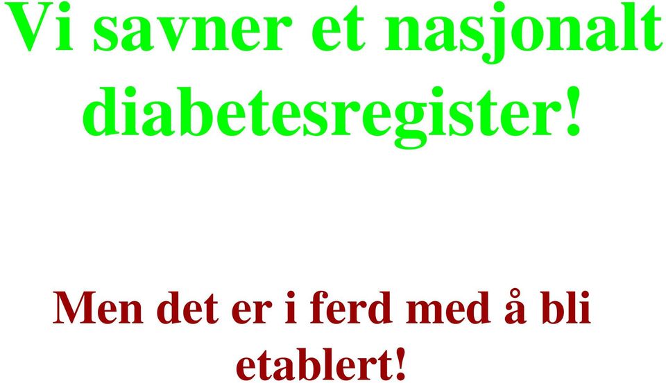 diabetesregister!