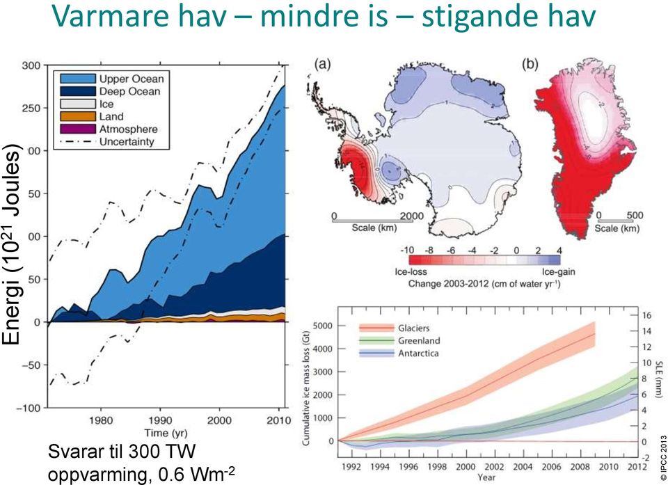 is stigande hav Svarar til