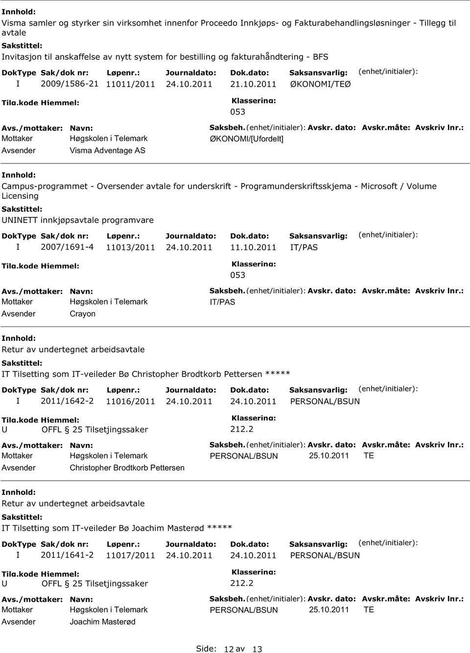 : ØKONOM/[fordelt] Campus-programmet - Oversender avtale for underskrift - Programunderskriftsskjema - Microsoft / Volume Licensing NNETT innkjøpsavtale programvare 2007/1691-4 1101