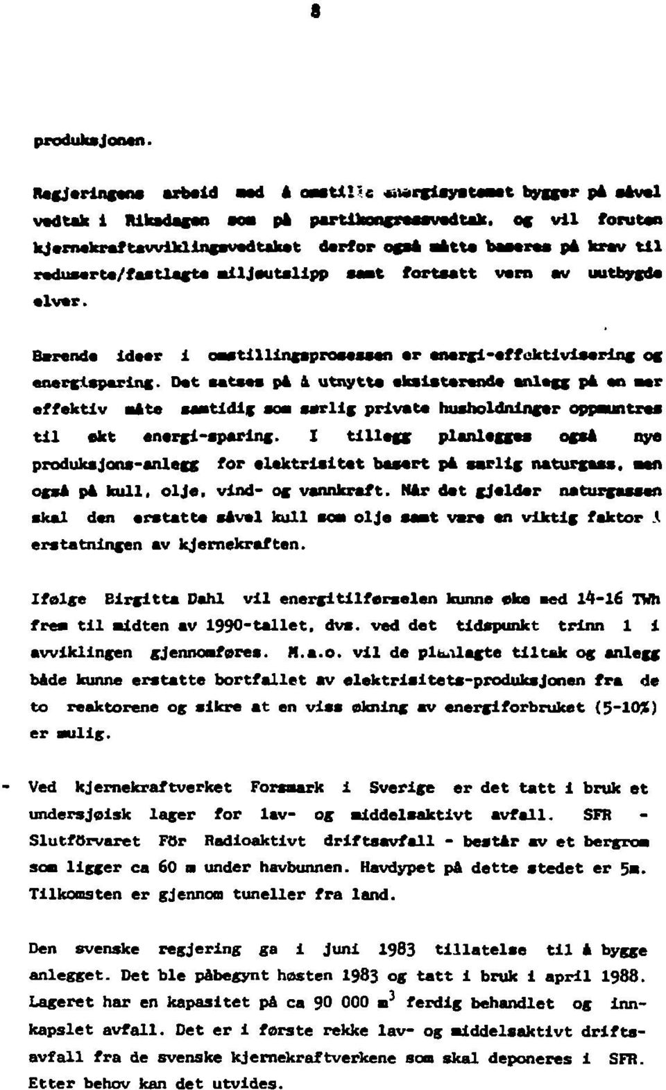 Baranda Idaar 1 oaatlllingsproaasaan ar energi-effoktiviserlng og energisparing.