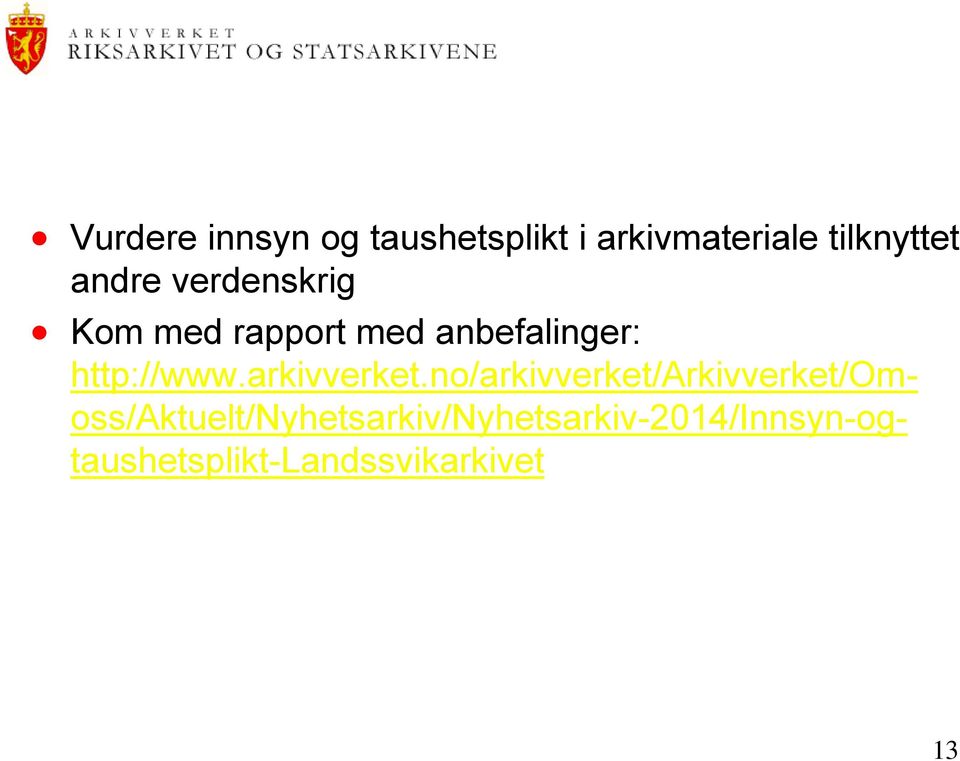 http://www.arkivverket.