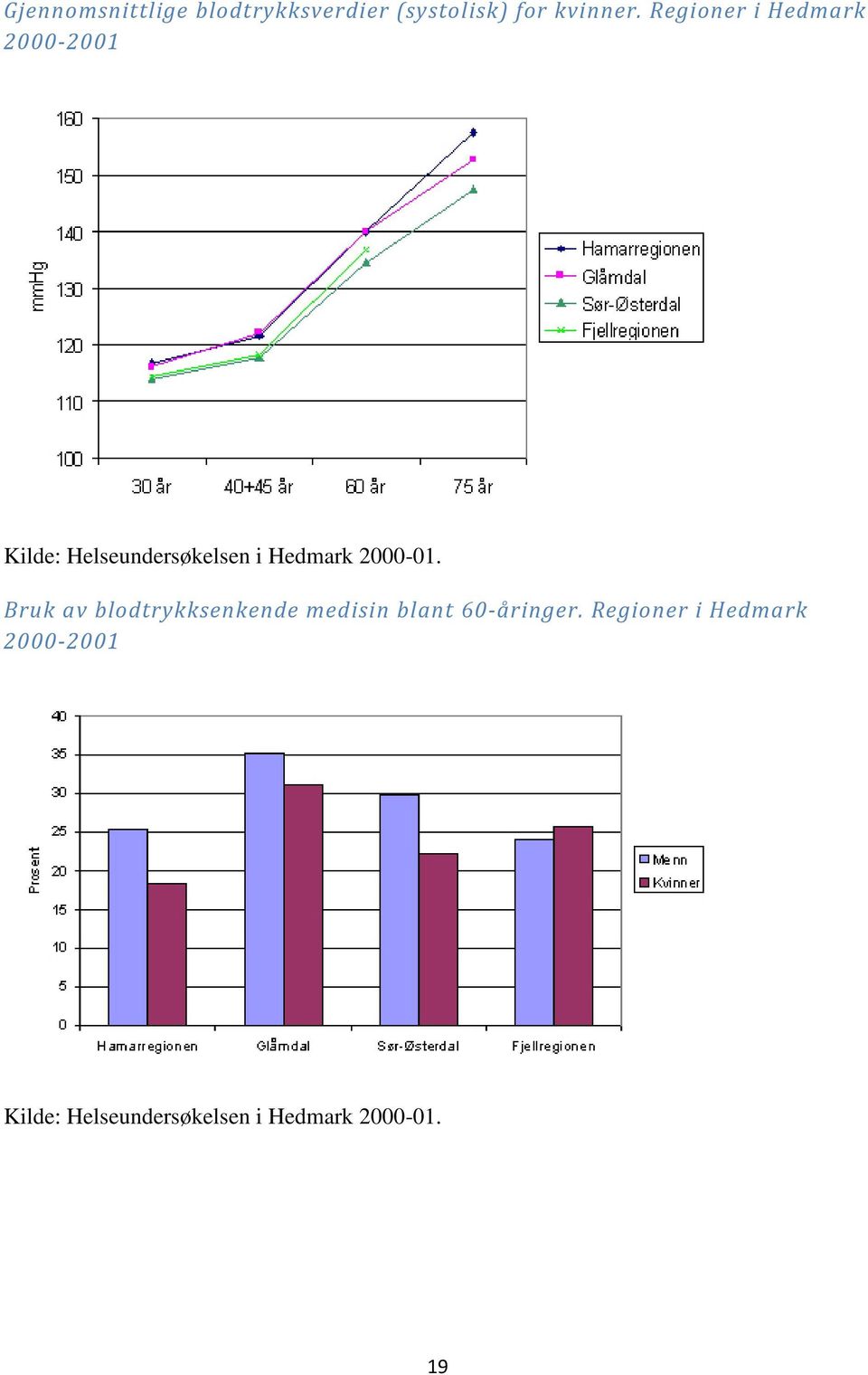 Regioner i Hedmark 2000-2001 Bruk av