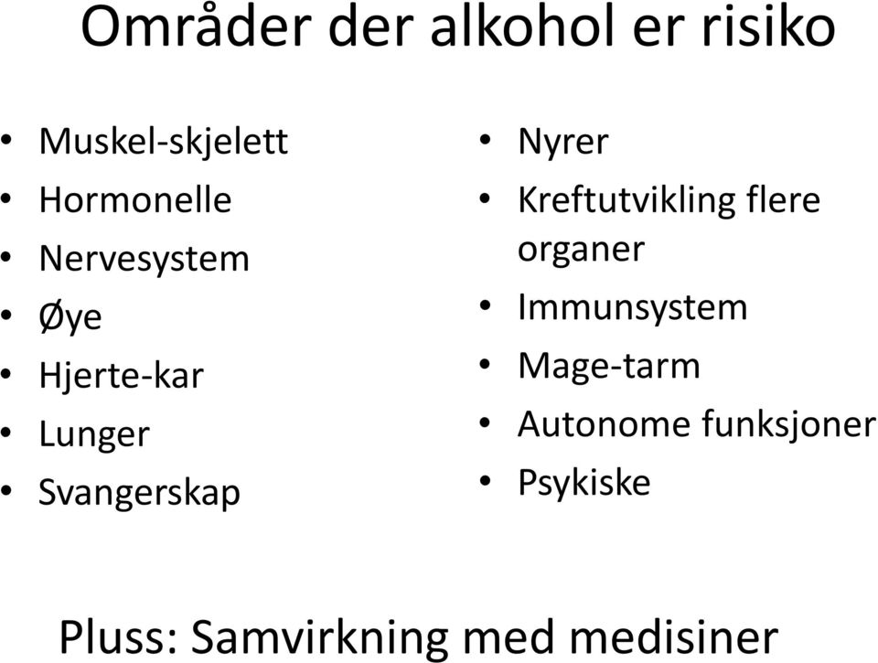 Svangerskap Nyrer Kreftutvikling flere organer