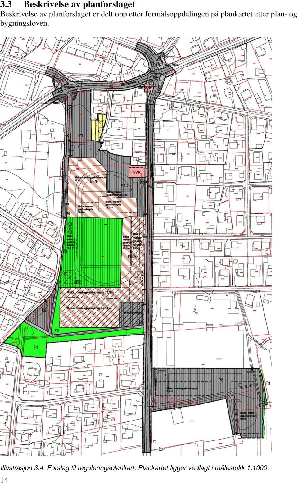 plankartet etter plan- og bygningsloven. Illustrasjon 3.4.