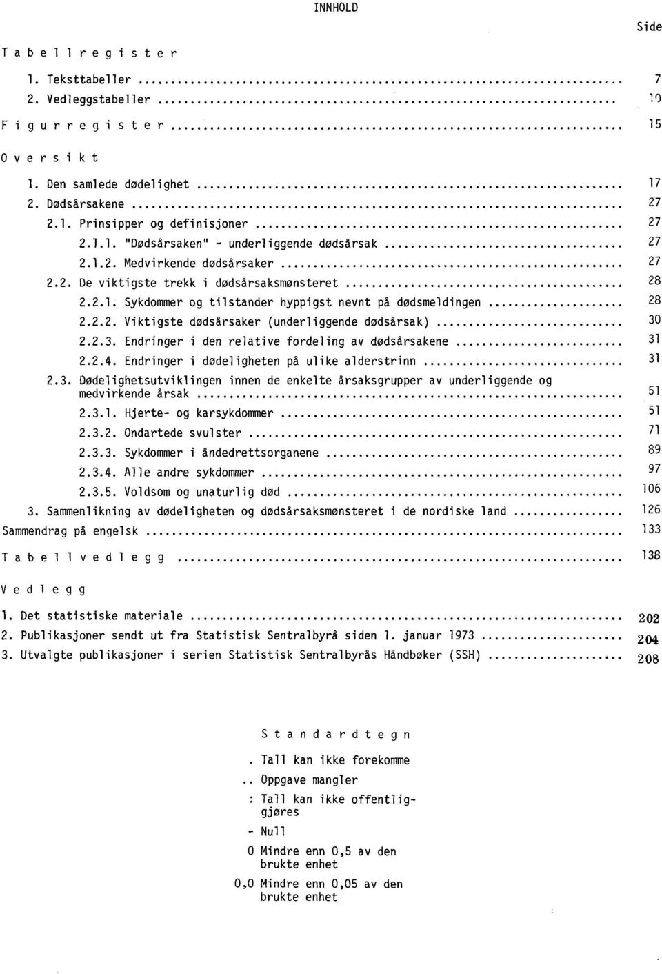 2.3. Endringer i den relative fordeling av dødsårsakene 31 2.2.4. Endringer i dødeligheten på ulike alderstrinn 31 2.3. Dodelighetsutviklingen innen de enkelte årsaksgrupper av underliggende og medvirkende årsak 51 2.