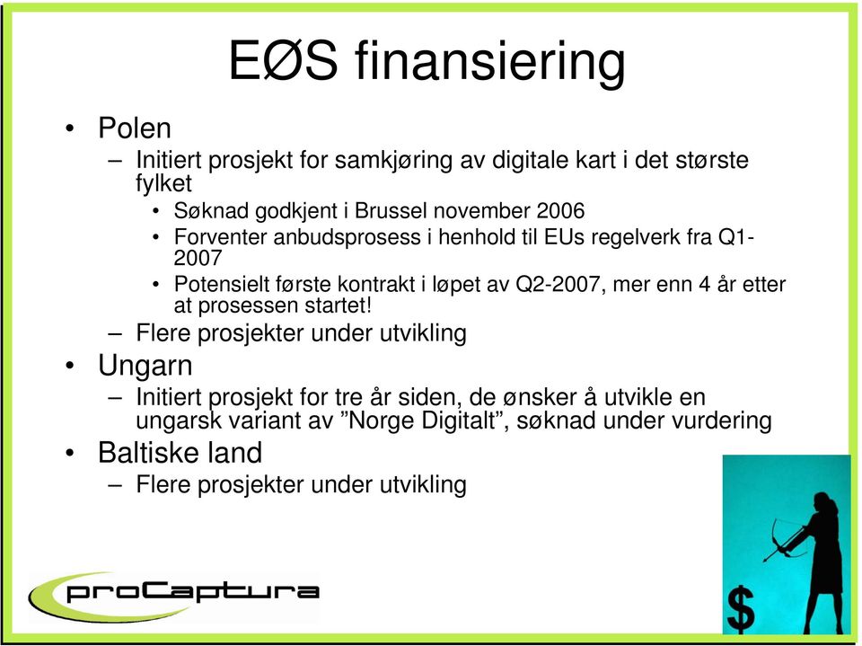 Q2-2007, mer enn 4 år etter at prosessen startet!