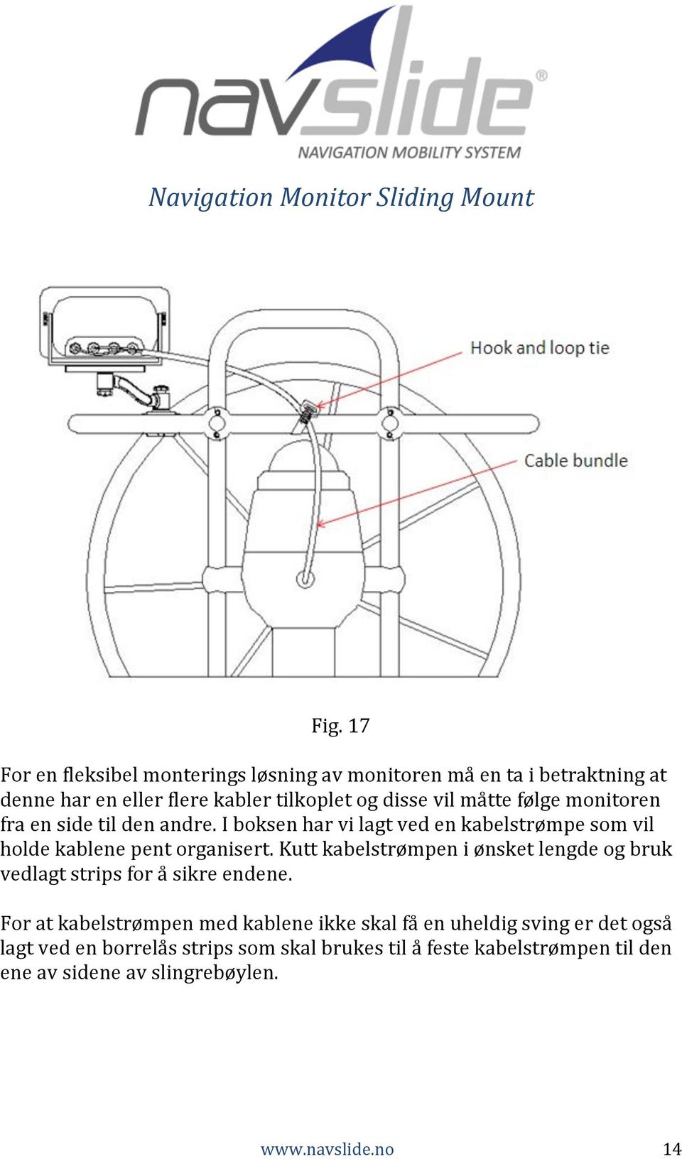 I boksen har vi lagt ved en kabelstrømpe som vil holde kablene pent organisert.