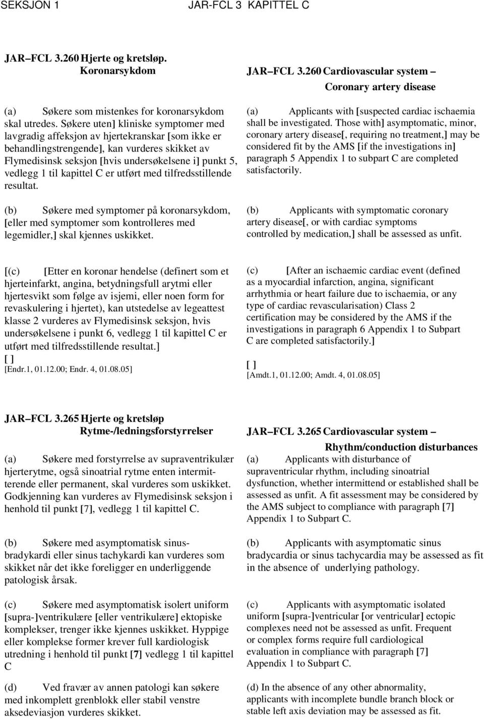 Søkere uten] kliniske symptomer med lavgradig affeksjon av hjertekranskar [som ikke er behandlingstrengende], kan vurderes skikket av shall be investigated.