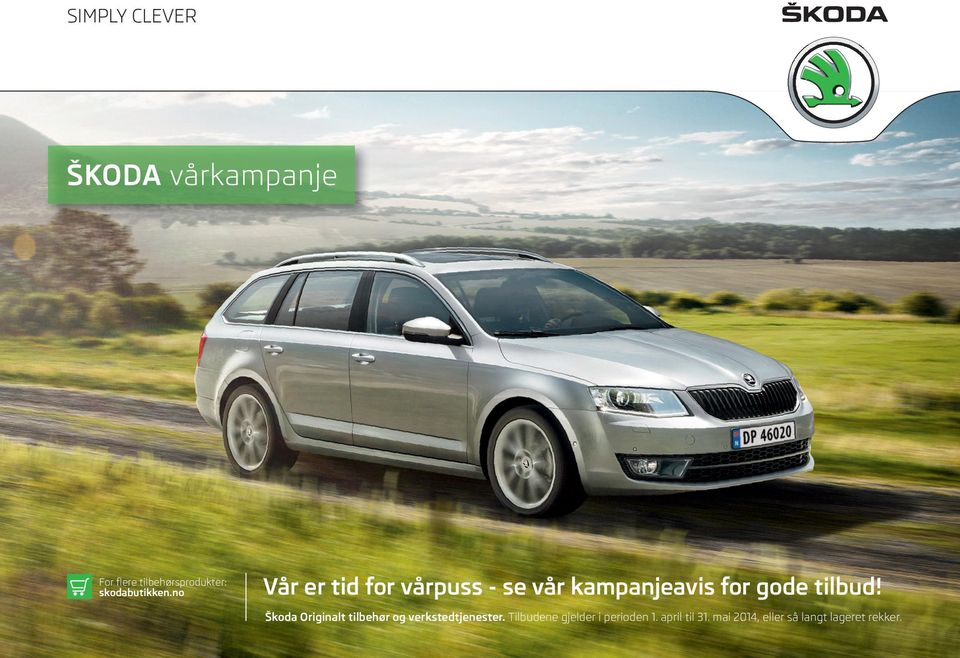 Škoda Originalt tilbehør og verkstedtjenester.