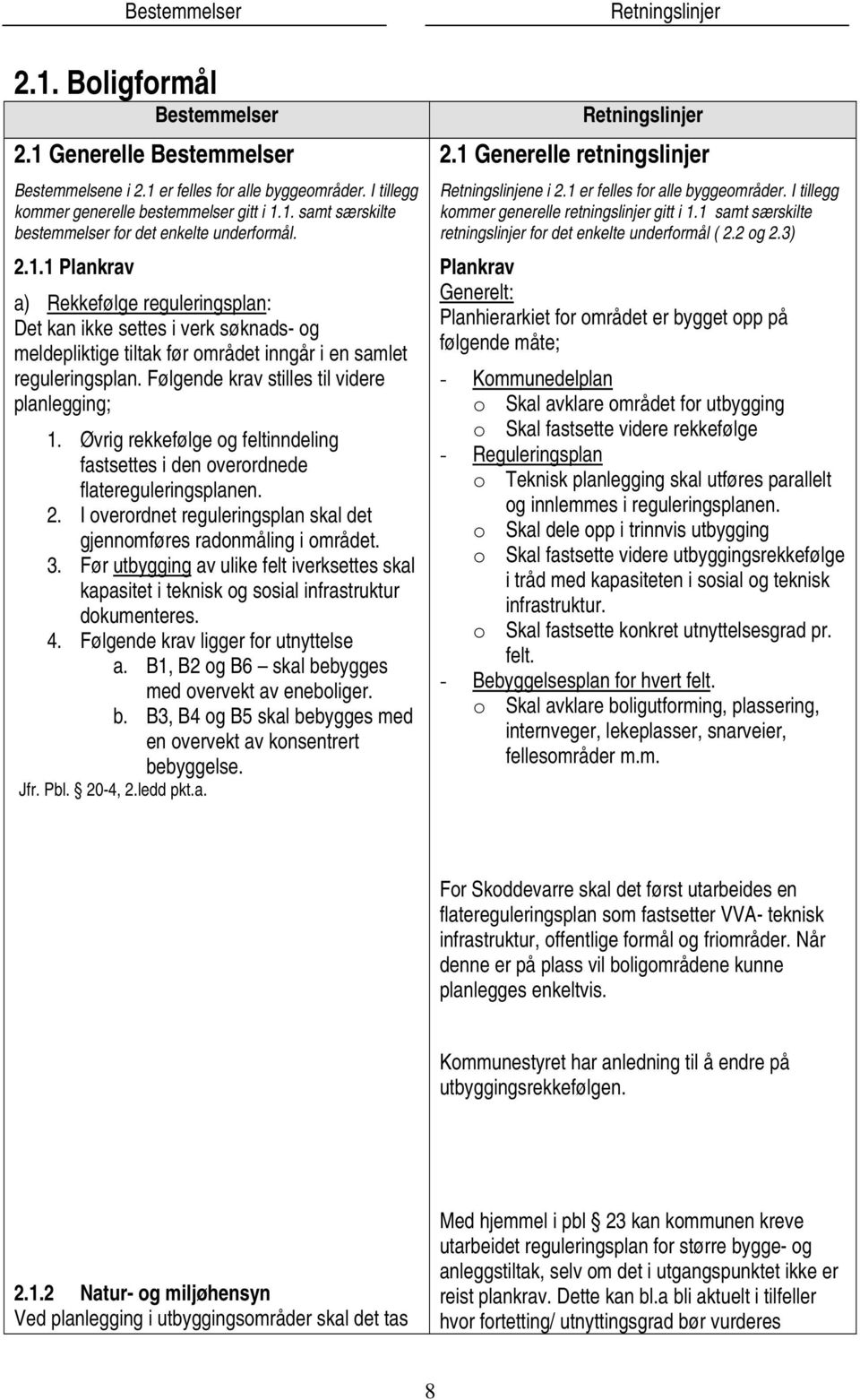 I overordnet reguleringsplan skal det gjennomføres radonmåling i området. 3. Før utbygging av ulike felt iverksettes skal kapasitet i teknisk og sosial infrastruktur dokumenteres. 4.