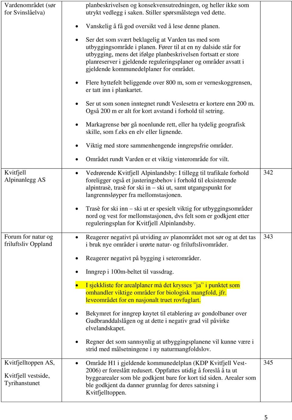 Fører til at en ny dalside står for utbygging, mens det ifølge planbeskrivelsen fortsatt er store planreserver i gjeldende reguleringsplaner og områder avsatt i gjeldende kommunedelplaner for området.