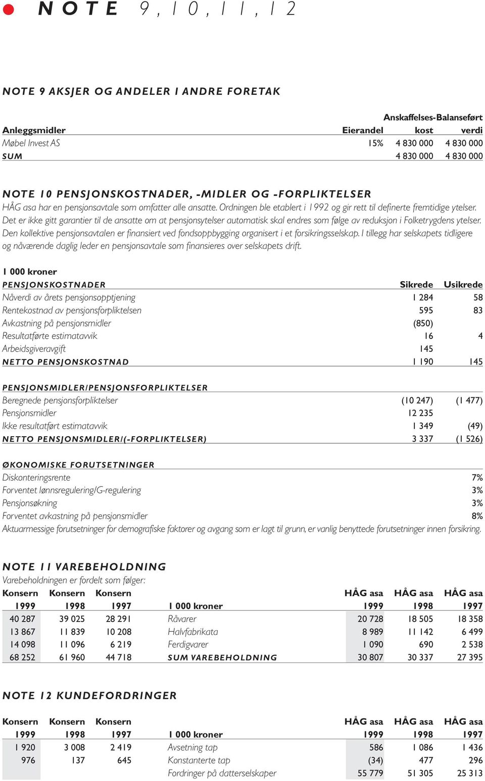 Det er ikke gitt garantier til de ansatte om at pensjonsytelser automatisk skal endres som følge av reduksjon i Folketrygdens ytelser.