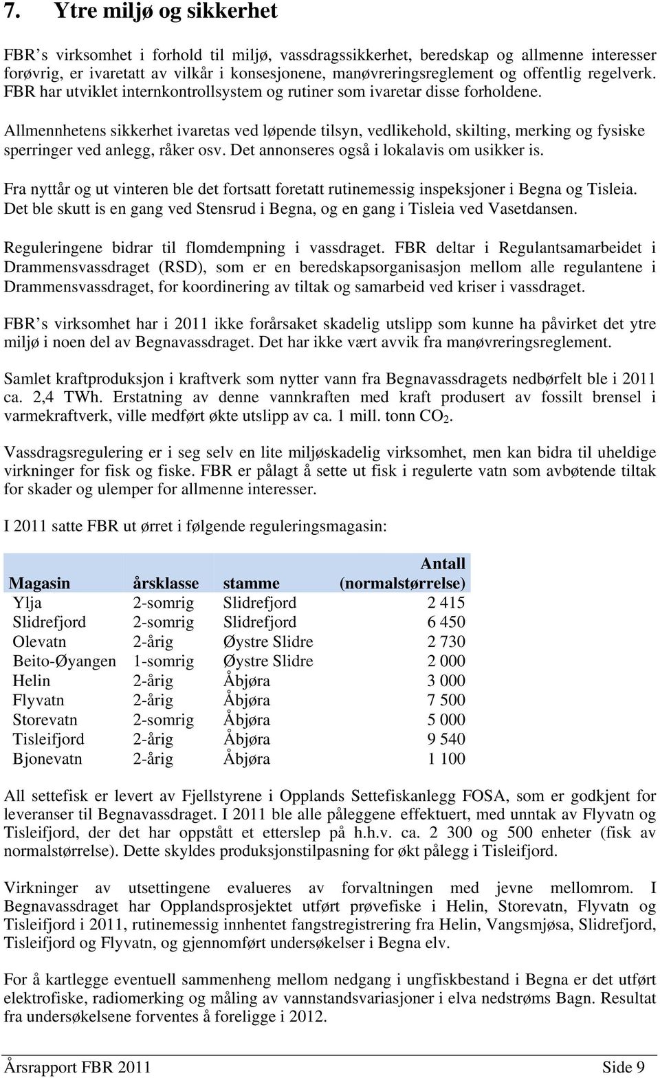 Allmennhetens sikkerhet ivaretas ved løpende tilsyn, vedlikehold, skilting, merking og fysiske sperringer ved anlegg, råker osv. Det annonseres også i lokalavis om usikker is.