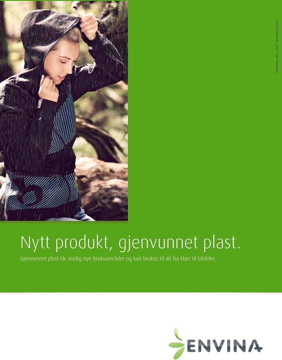 gjenvunnet plast.