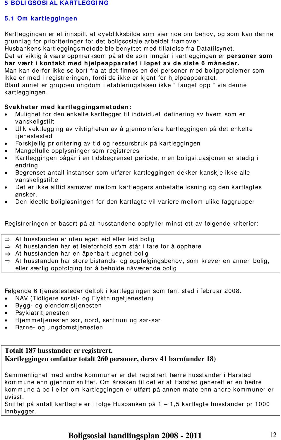 Husbankens kartleggingsmetode ble benyttet med tillatelse fra Datatilsynet.