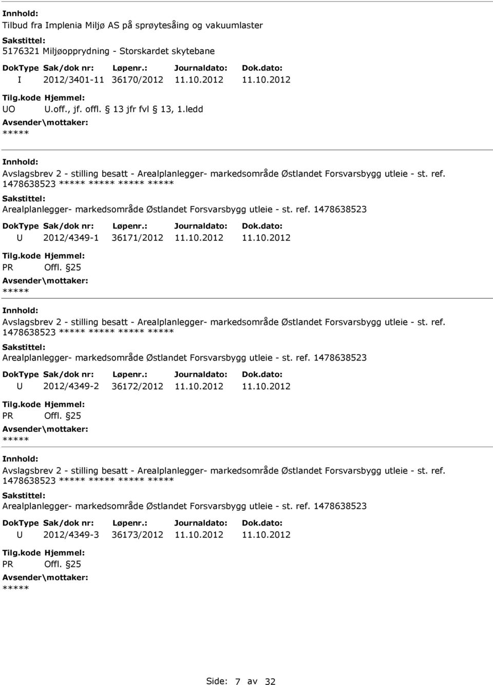 1478638523 Arealplanlegger- markedsområde Østlandet Forsvarsbygg utleie - st. ref.