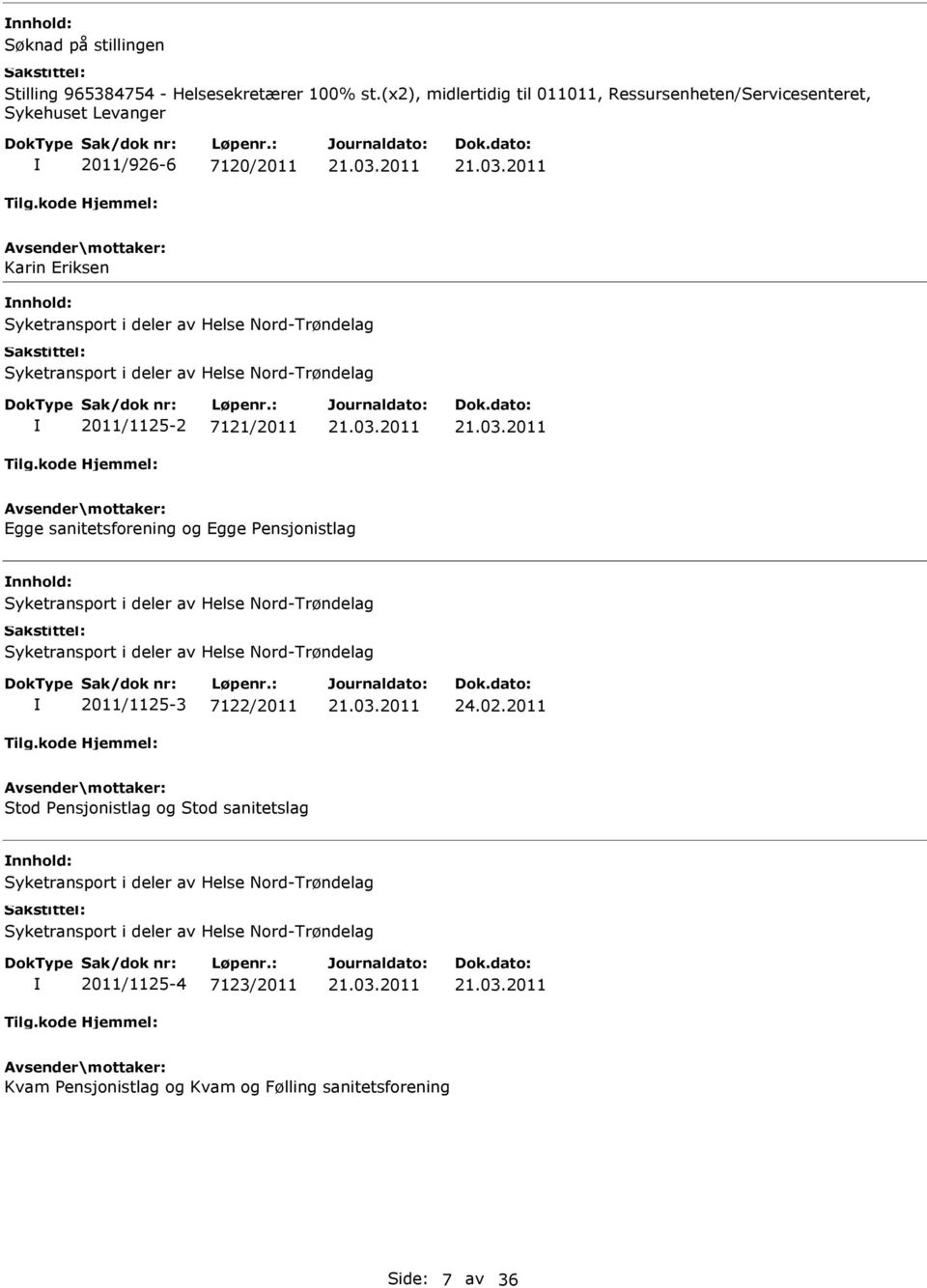 av Helse Nord-Trøndelag 2011/1125-3 7122/2011 24.02.
