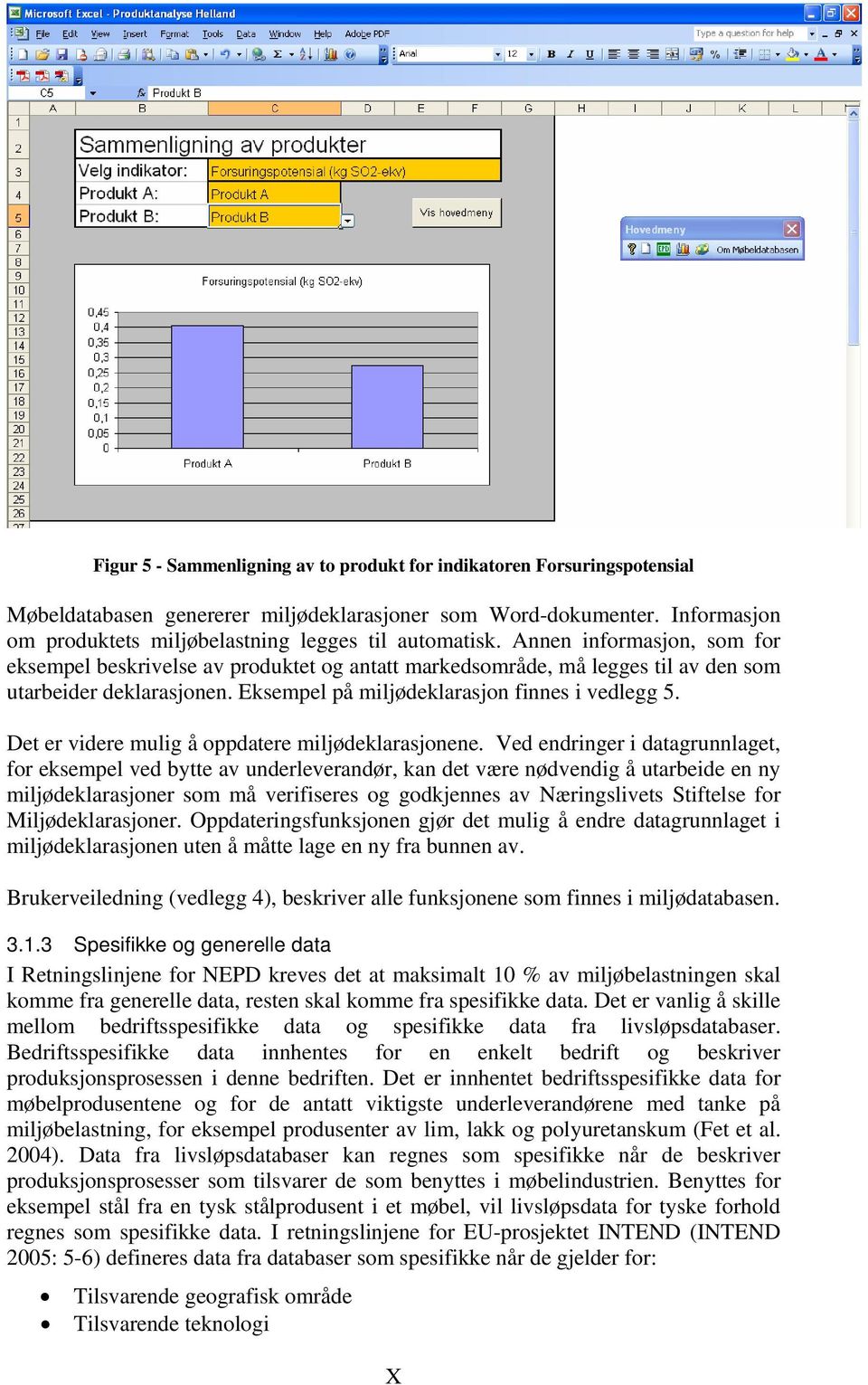 Annen informasjon, som for eksempel beskrivelse av produktet og antatt markedsområde, må legges til av den som utarbeider deklarasjonen. Eksempel på miljødeklarasjon finnes i vedlegg 5.