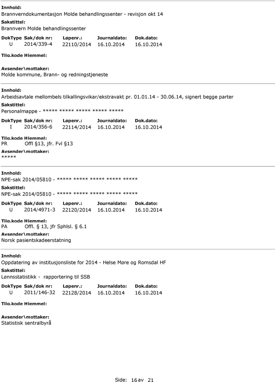 14, signert begge parter ersonalmappe - R 2014/356-6 22114/2014 Offl 13, jfr.