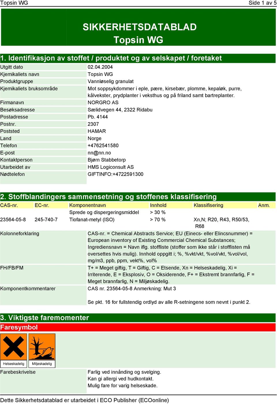 friland samt bartreplanter. Firmanavn NORGRO AS Besøksadresse Sælidvegen 44, 2322 Ridabu Postadresse Pb. 4144 Postnr. 2307 Poststed HAMAR Land Norge Telefon +4762541580 E-post nn@nn.