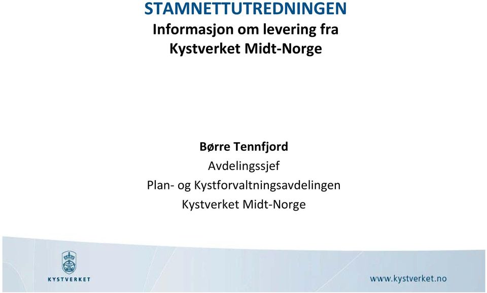 Tennfjord Avdelingssjef Plan og