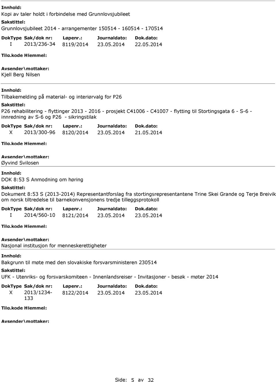 2014 Øyvind Svilosen DOK 8:53 S Anmodning om høring Dokument 8:53 S (2013-2014) Representantforslag fra stortingsrepresentantene Trine Skei Grande og Terje Breivik om norsk tiltredelse til