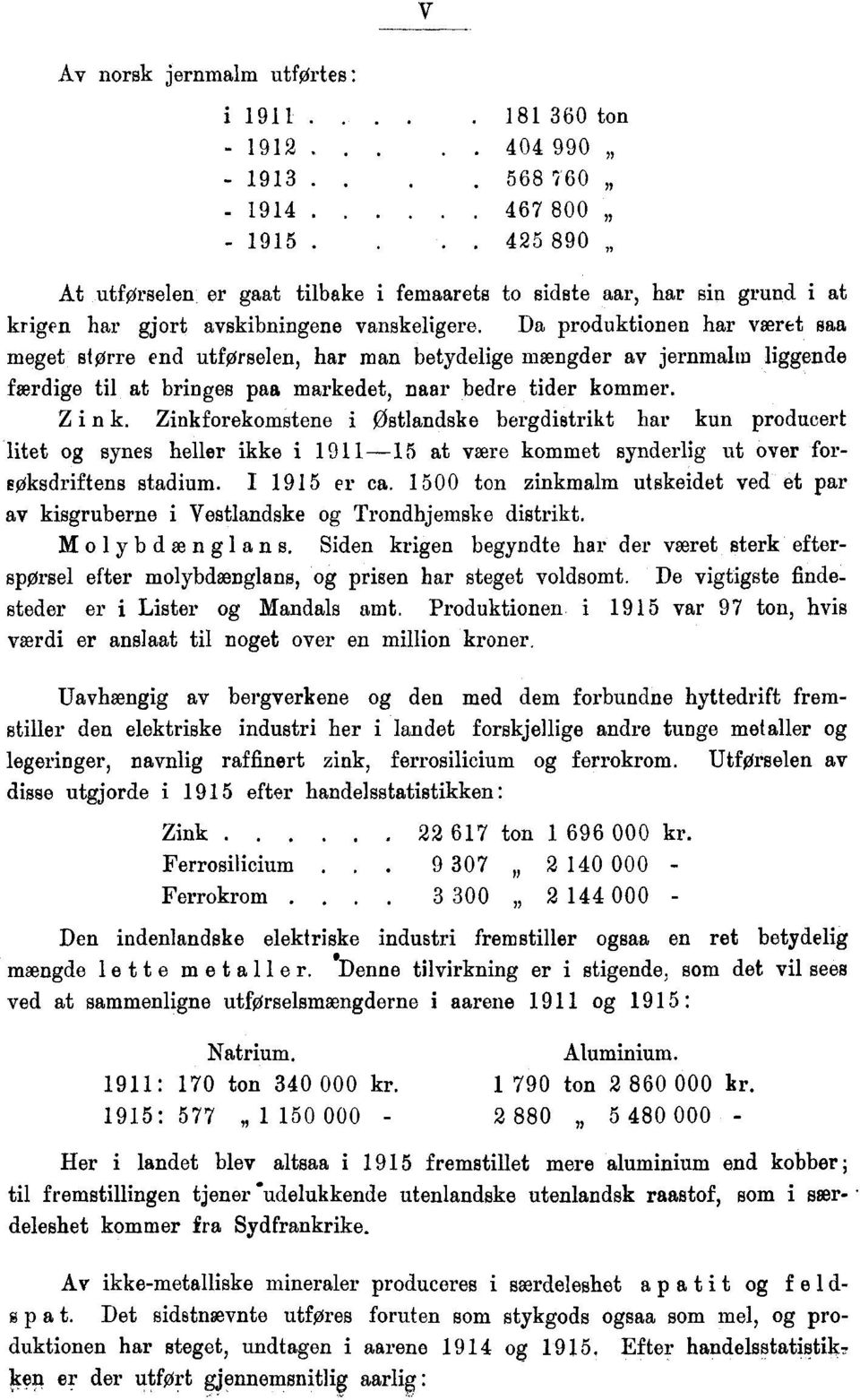 Da produktionen har været saa meget større end utførselen, har man betydelige mængder av jernmahn liggende færdige til at bringes paa markedet, naar bedre tider kommer. i n k.