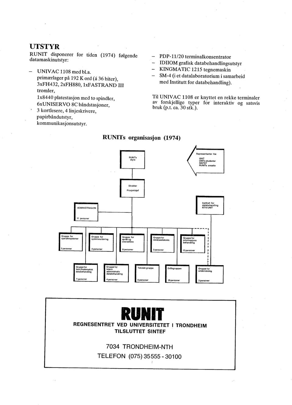 linjeskrivere, papirbåndutstyr, kommunikasjonsutstyr.