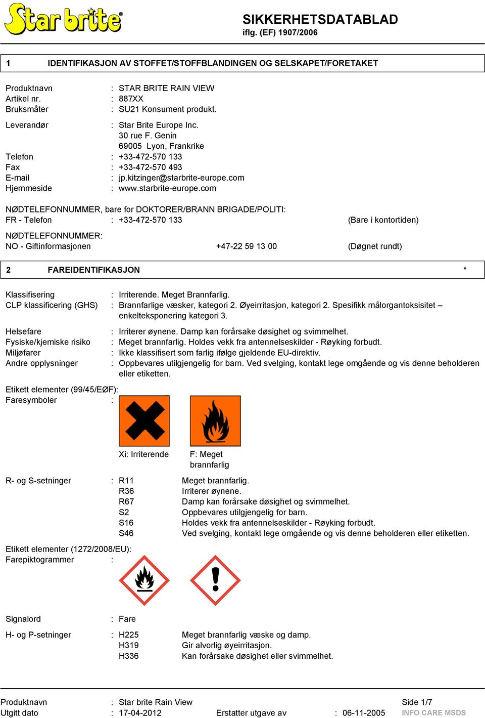 com Hjemmeside : www.starbrite-europe.