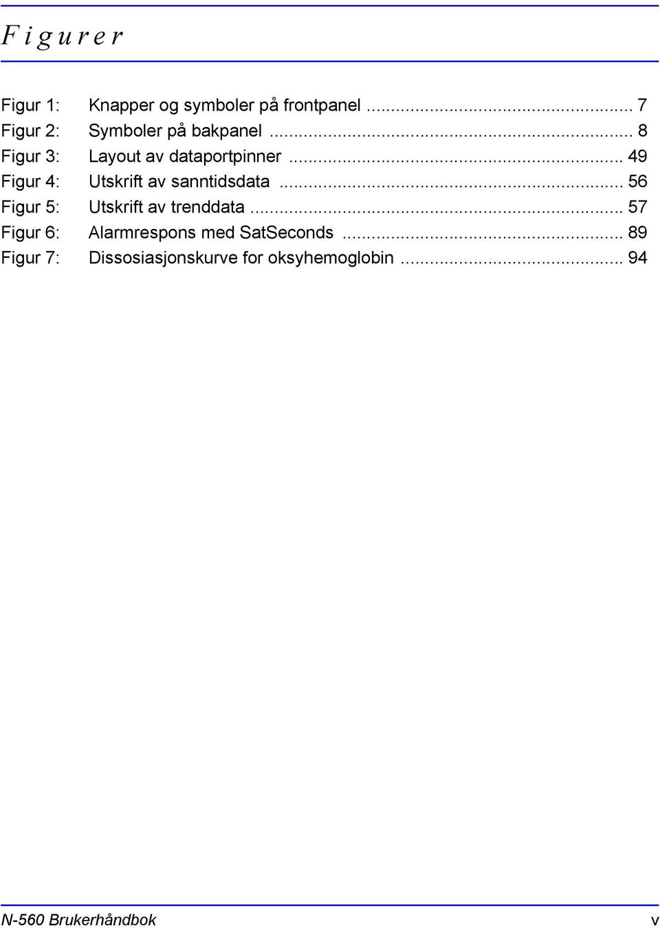 .. 49 Figur 4: Utskrift av sanntidsdata... 56 Figur 5: Utskrift av trenddata.