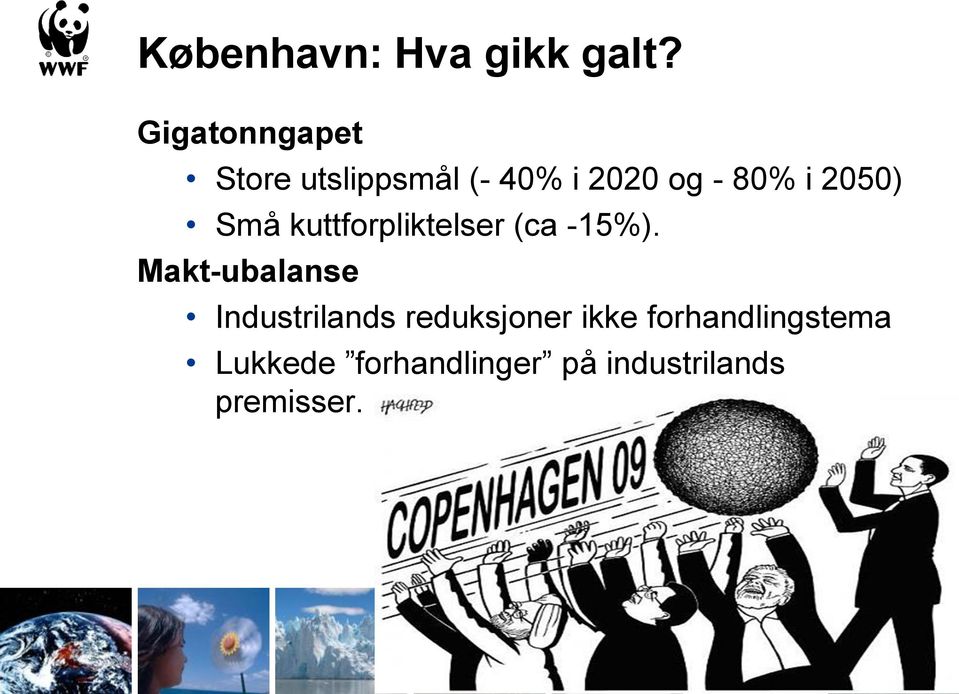 2050) Små kuttforpliktelser (ca -15%).