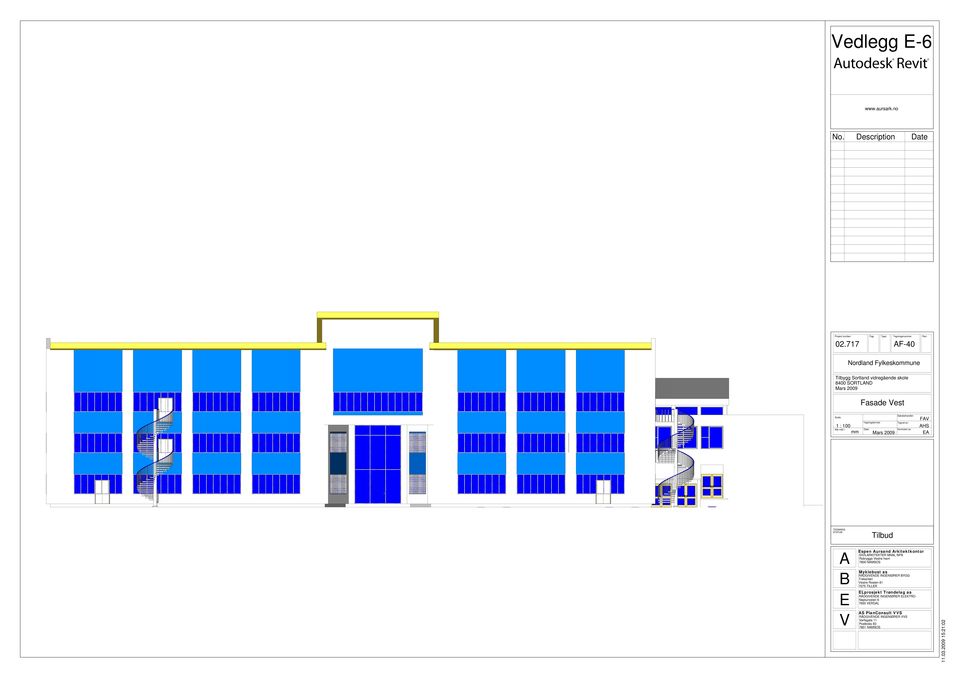 Tegningsformat: Date: Saksbehandler: Tegnet av: Kontrolert av: FAV AHS EA TEGNINGS STATUS: Tilbud A SIVILARKITEKTER Espen Aursand Arkitektkontor MNAL NPA Robrygga