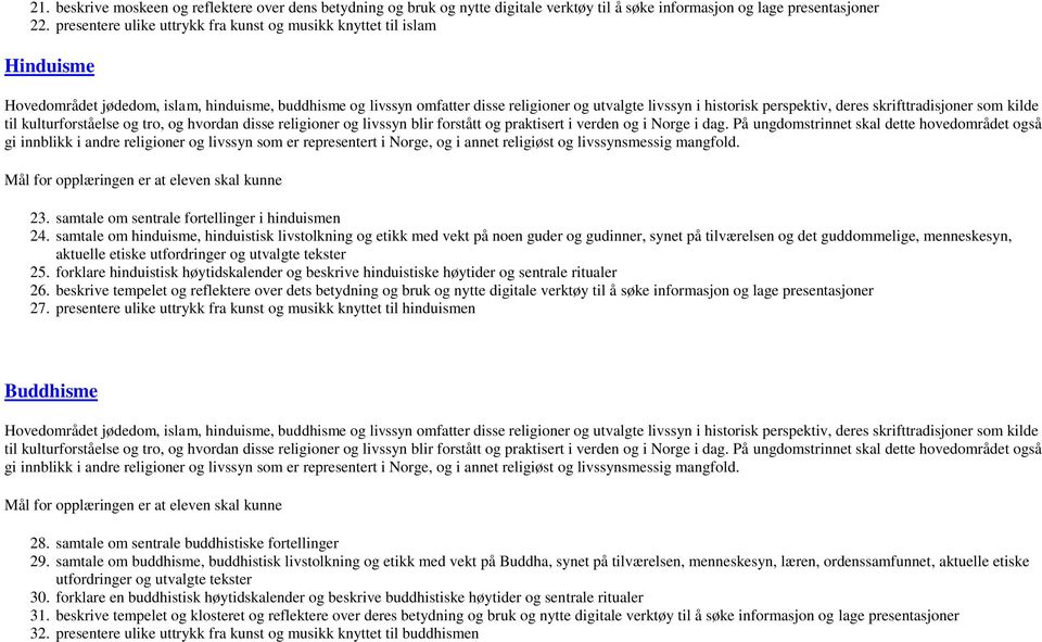 skrifttradisjon som kilde til kulturforståelse og tro, og hvordan disse religion og livssyn blir forstått og praktist i vden og i Norge i dag.