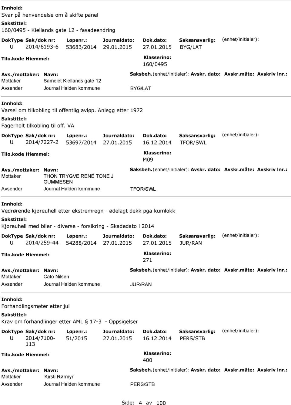 2014 TFOR/SWL M09 THON TRYGV RNÉ TON J GMMSN TFOR/SWL Vedrørende kjøreuhell etter ekstremregn - ødelagt dekk pga kumlokk Kjøreuhell med biler - diverse - forsikring -