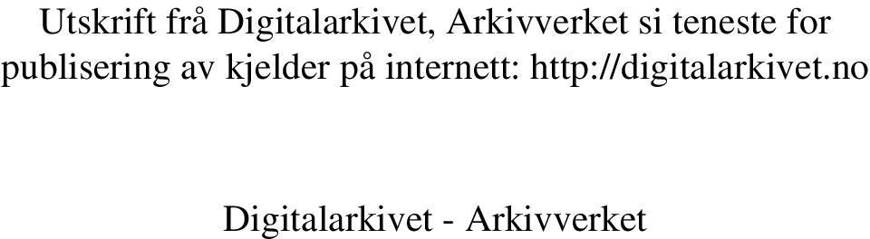 publisering av kjelder på internett: