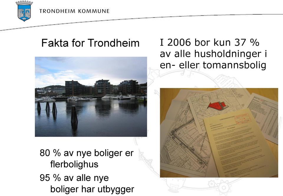 tomannsbolig 80 % av nye boliger er