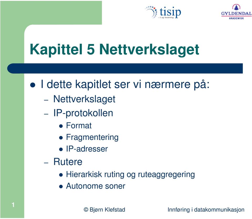 Format Fragmentering IP-adresser Rutere