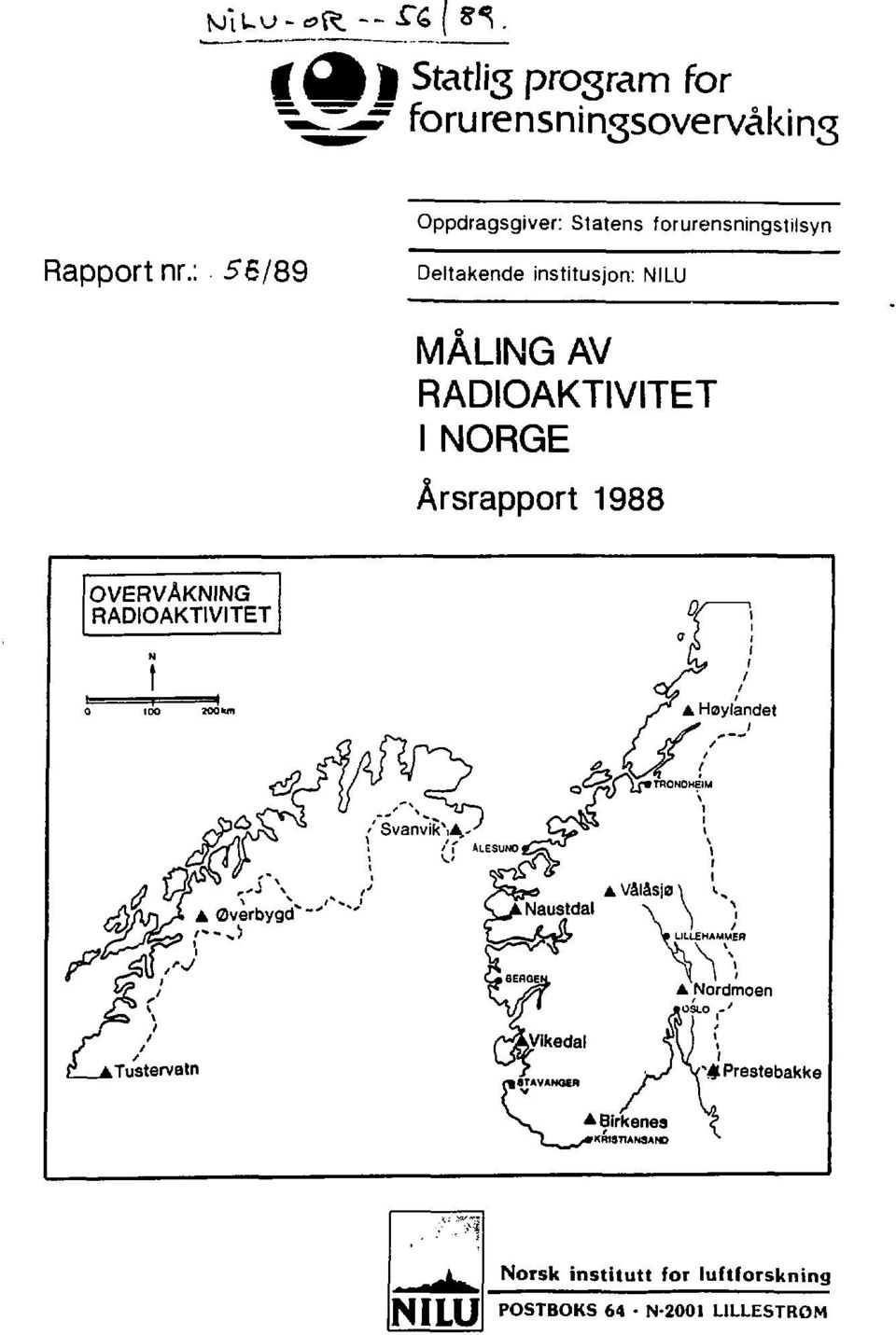 forurensningstilsyn Rapport nr.