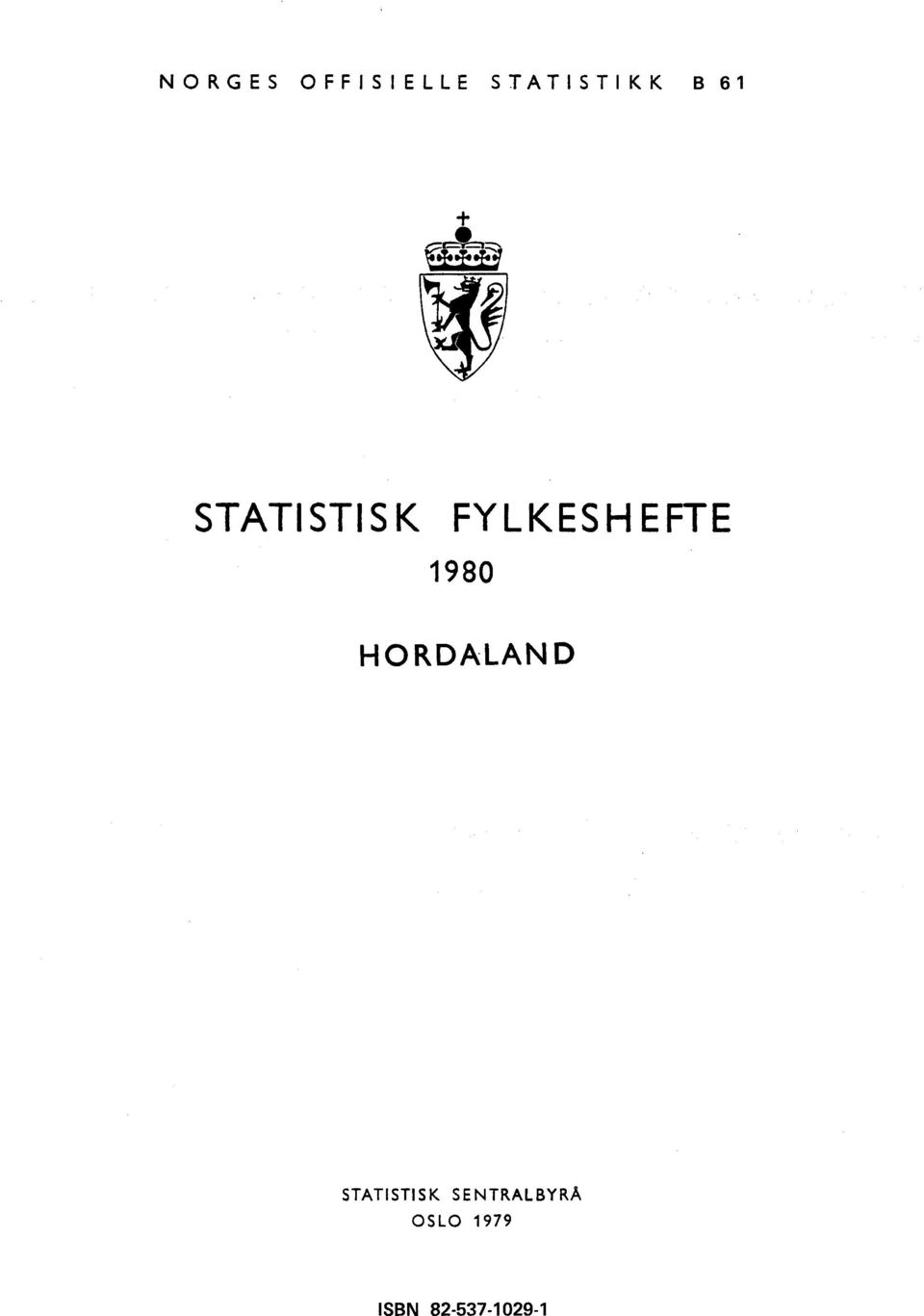 1980 HORDALAND STATISTISK