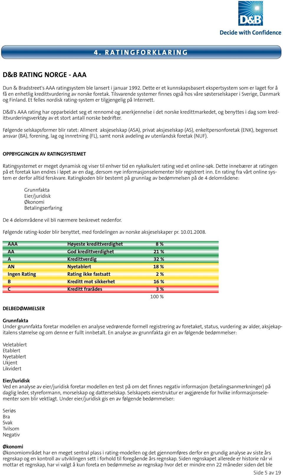 Et felles nordisk rating-system er tilgjengelig på Internett.