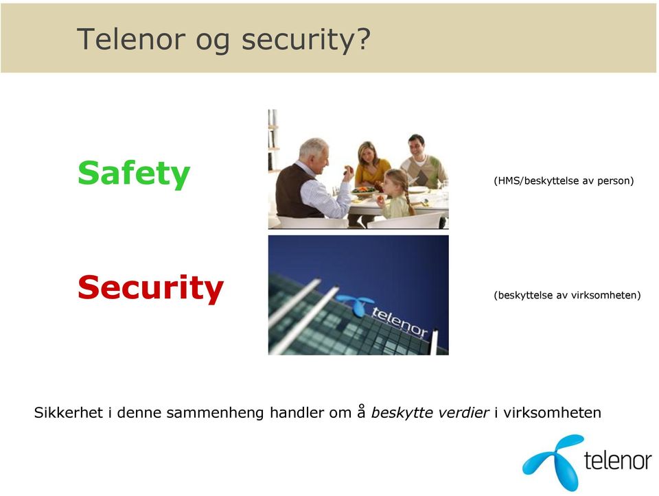 Security (beskyttelse av virksomheten)