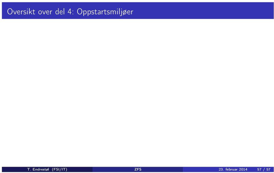 Endrestøl (FSI/IT)