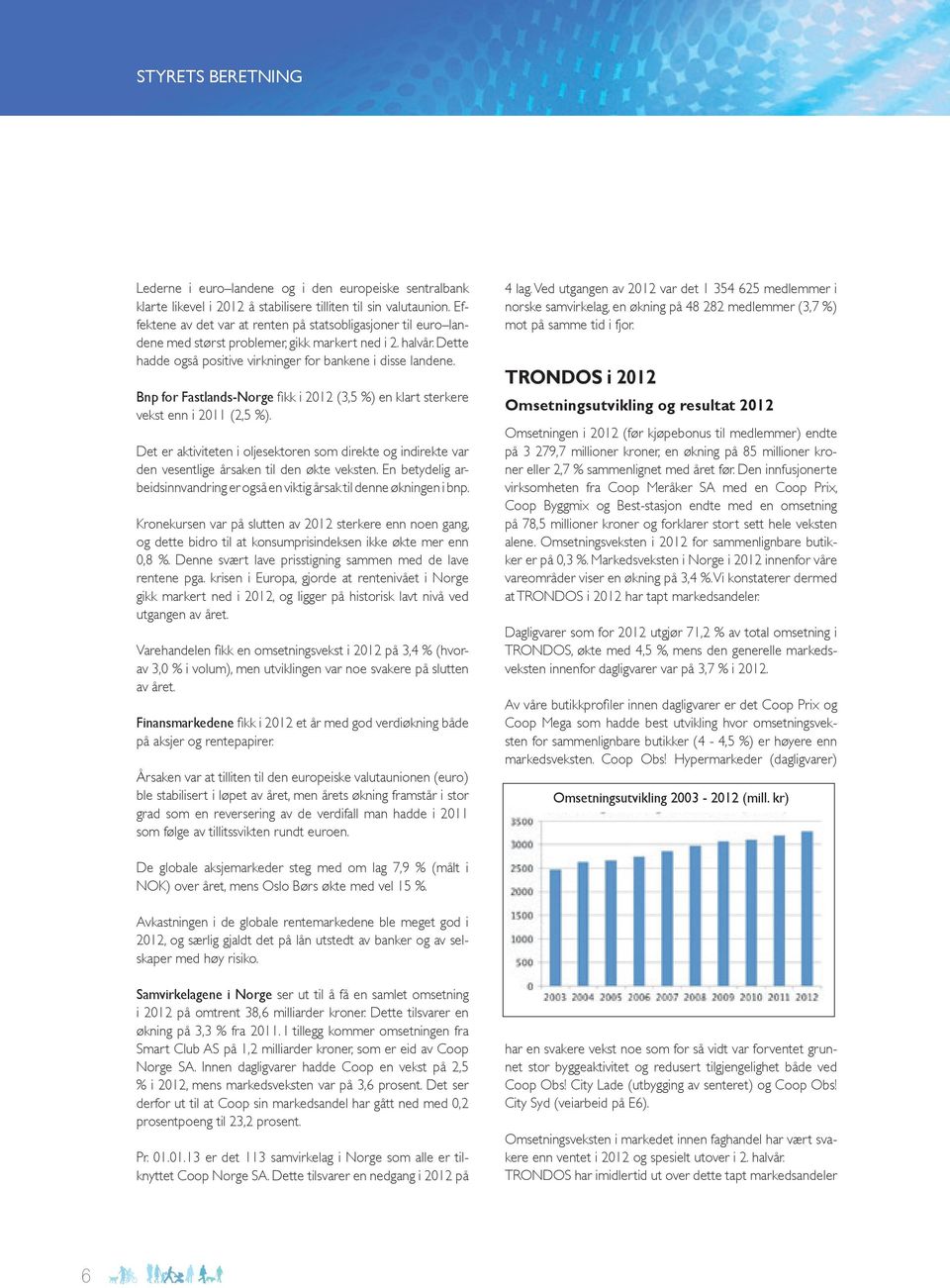 Bnp for Fastlands-Norge fi kk i 2012 (3,5 %) en klart sterkere vekst enn i 2011 (2,5 %). Det er aktiviteten i oljesektoren som direkte og indirekte var den vesentlige årsaken til den økte veksten.