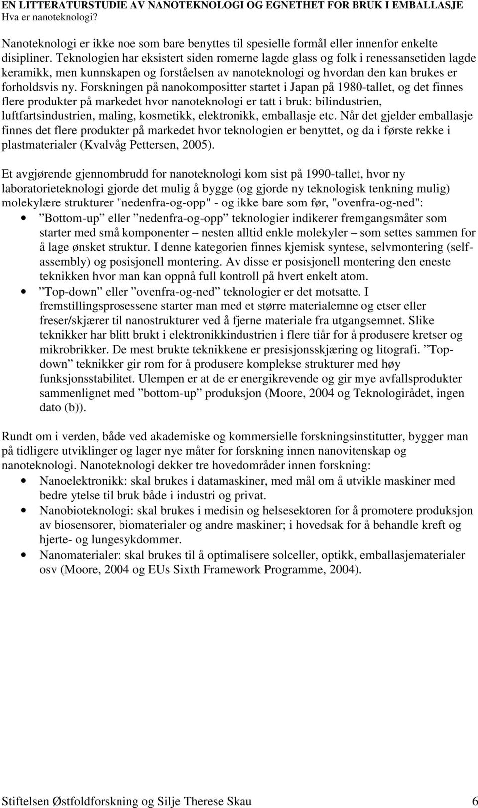 Forskningen på nanokompositter startet i Japan på 1980-tallet, og det finnes flere produkter på markedet hvor nanoteknologi er tatt i bruk: bilindustrien, luftfartsindustrien, maling, kosmetikk,