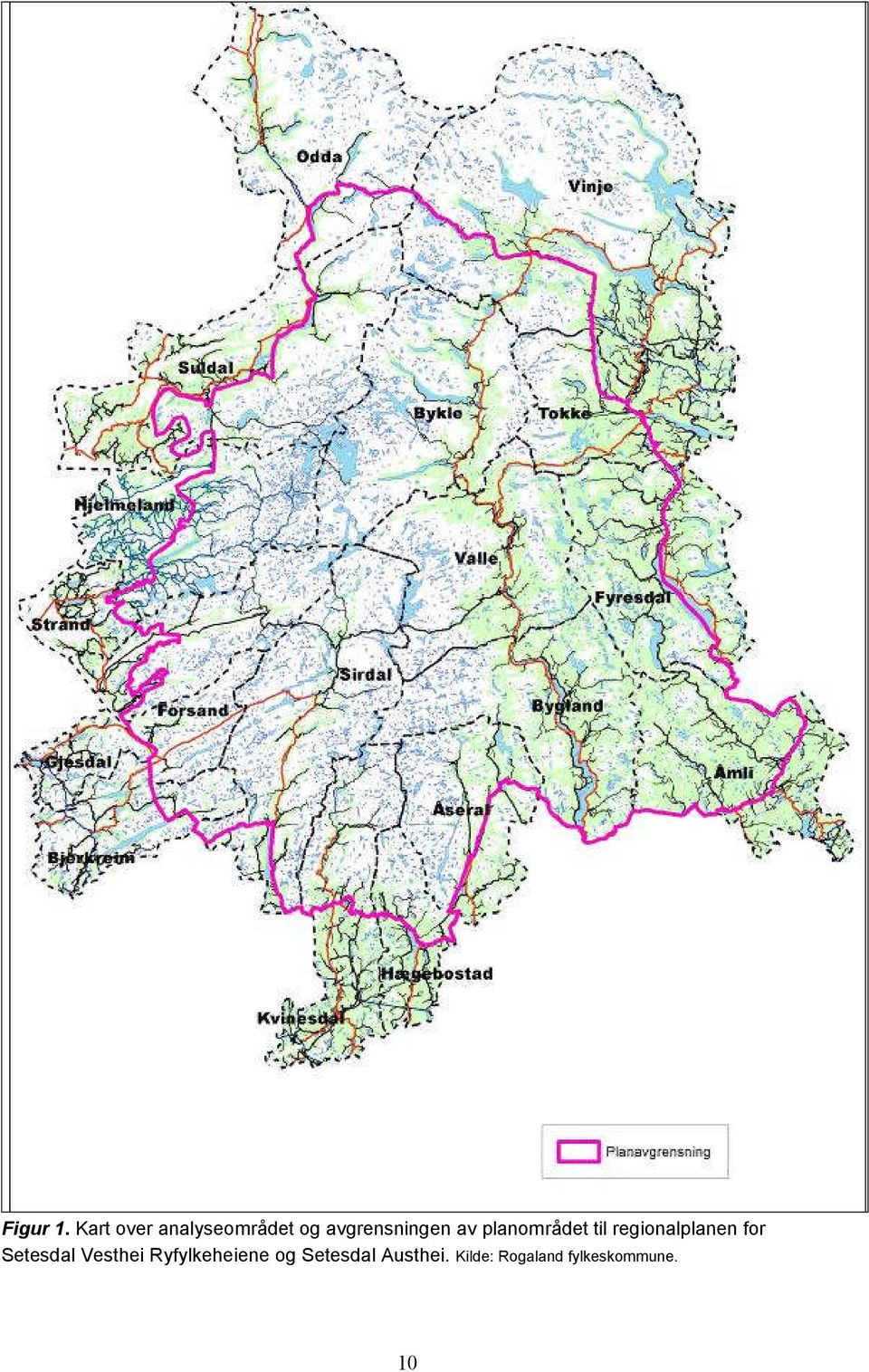 av planområdet til regionalplanen for