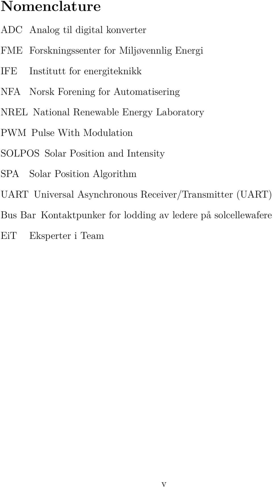 Modulation SOLPOS Solar Position and Intensity SPA Solar Position Algorithm UART Universal Asynchronous