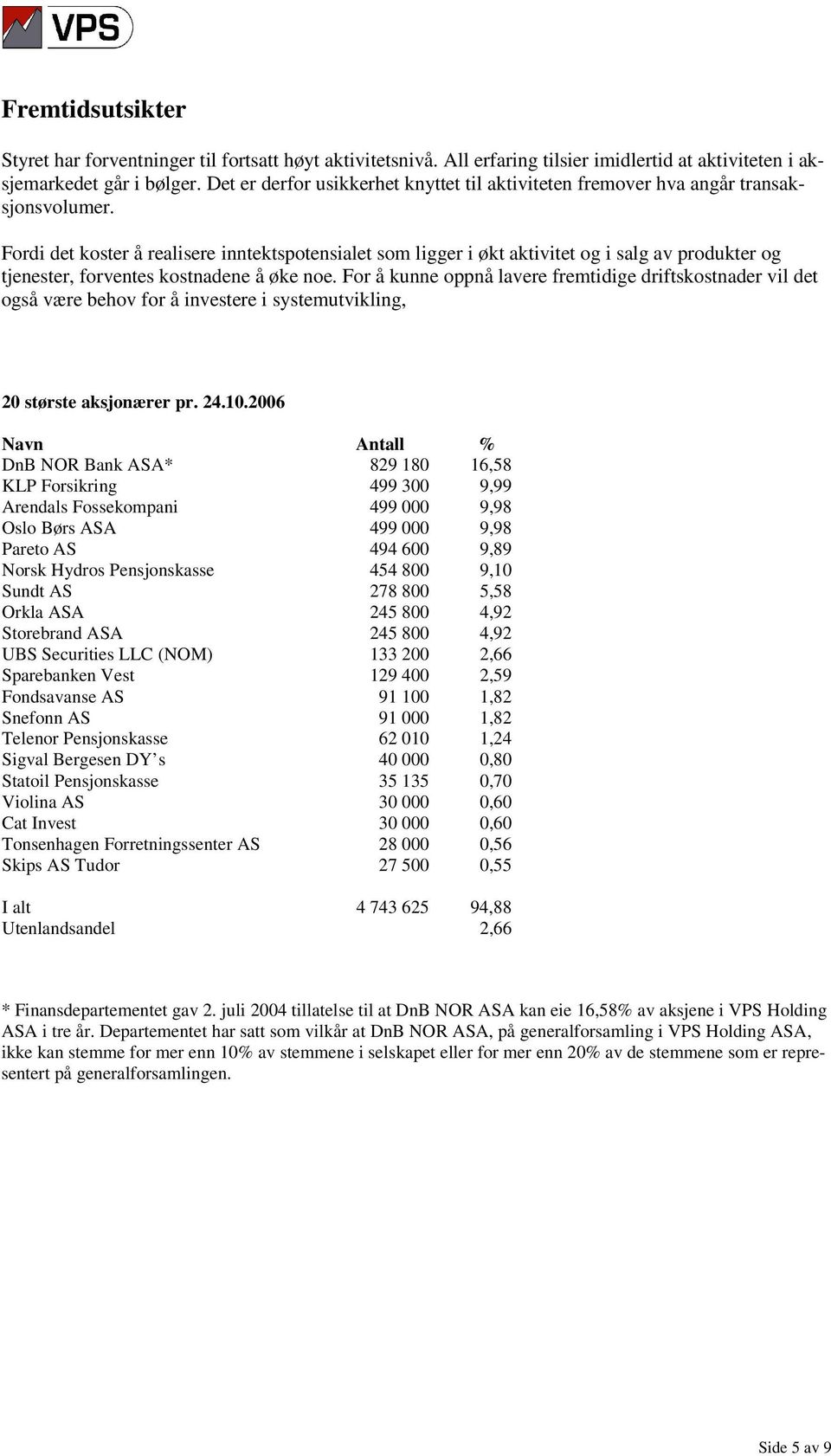 Fordi det koster å realisere inntektspotensialet som ligger i økt aktivitet og i salg av produkter og tjenester, forventes kostnadene å øke noe.