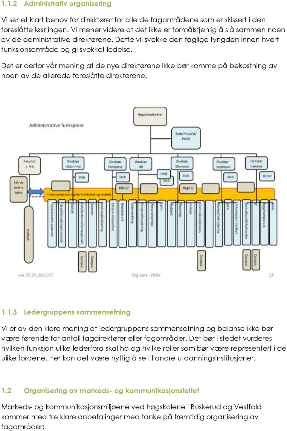 Det er derfor vår mening at de nye direktørene ikke bør komme på bekostning av noen av de allerede foreslåtte direktørene. 1.