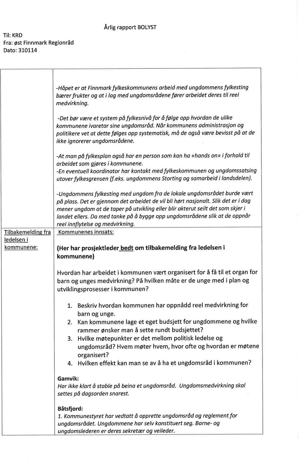 Når kommunens odministrosion og potitikere vet at dette følges opp systematisk, mö de også være bevisst på at de ikke ignorerer ungdomsrãdene.